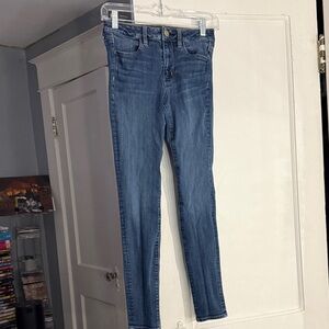 American Eagle Outfitters Dark Blue Skinny Jeans